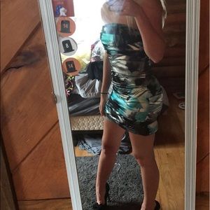 Strapless homecoming dress